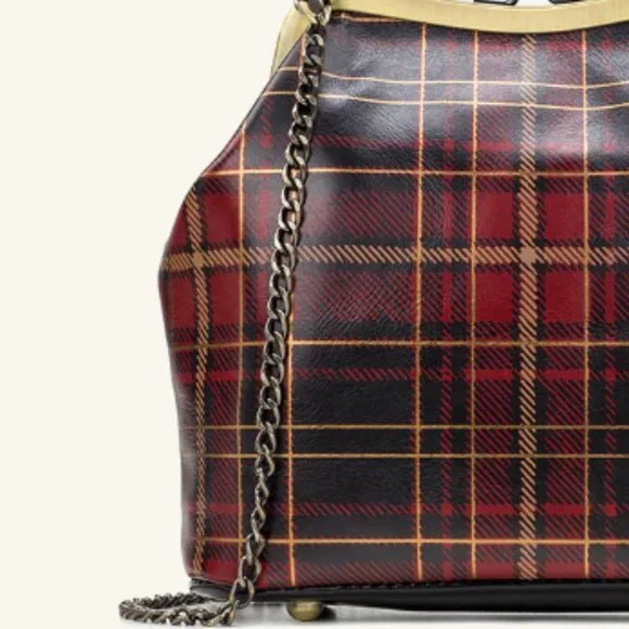 🆕Patricia Nash Laureana Tartan Plaid Frame Satchel - Picture 6 of 15